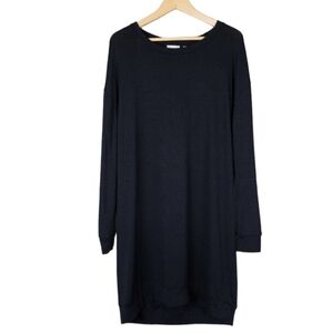 Aritzia WIlfred Free Long Sleeve Sweater Dress in Black